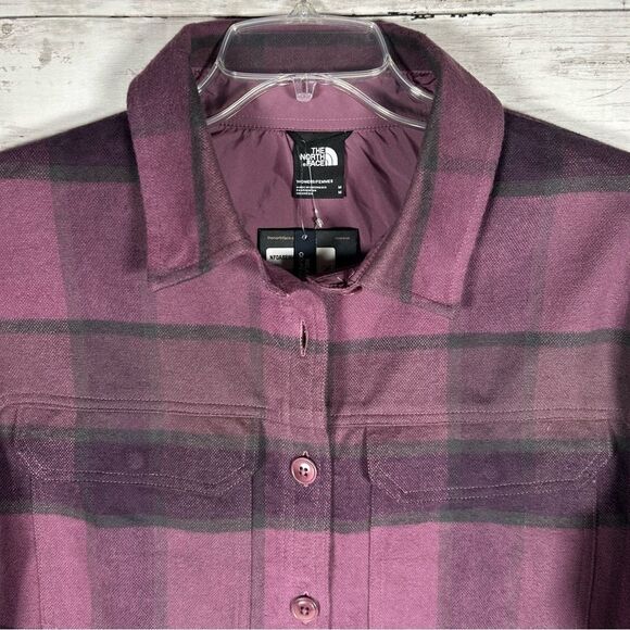 The North Face Valley Organic Cotton Flannel Shirt Jacket Women’s M NWT $110 - Picture 8 of 10